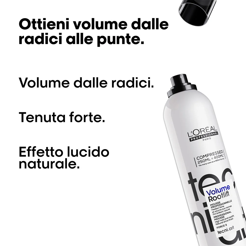 L'Oréal TecniArt Volume Rootlift Mousse 250ml  - spray volume radici - Image 2