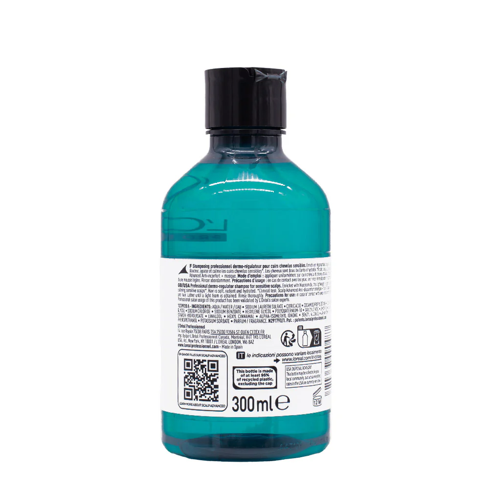 L'Oreal Professionnel Paris Scalp Advanced Anti-Discomfort Shampoo 300ml - shampoo lenitivo - Image 5