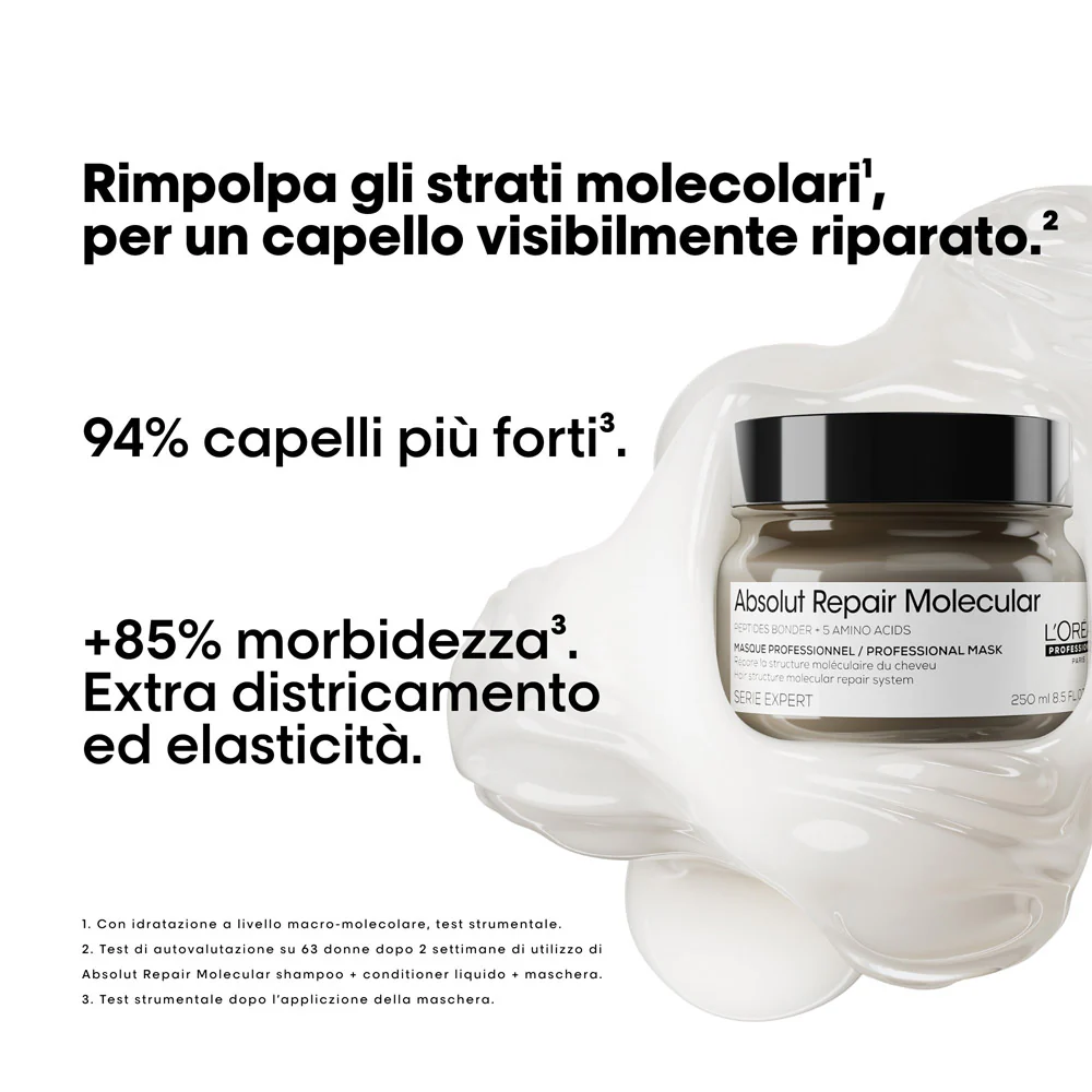 L'Oreal Professionnel Paris Serie Expert Absolut Repair Molecular Mask 250ml - maschera ristrutturante - Image 3