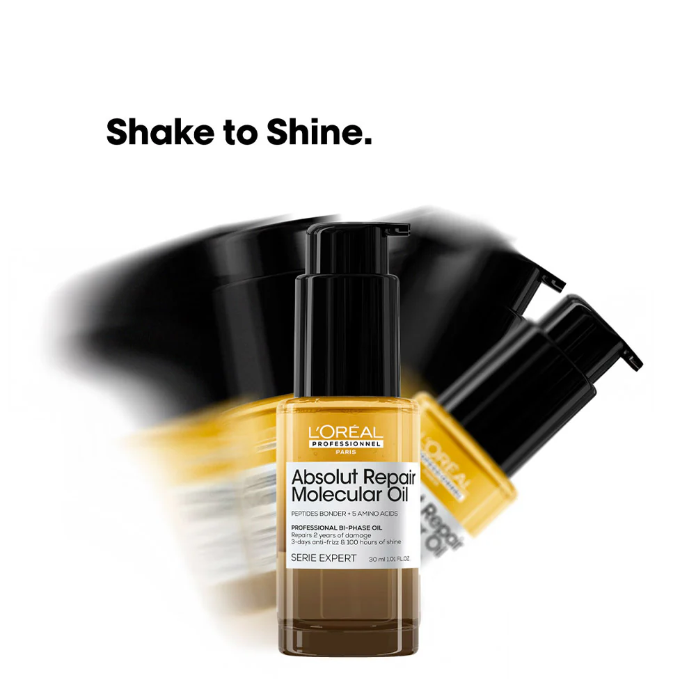 L'Oreal Professionnel Paris Serie Expert Absolut Repair Molecular Oil 30ml - olio capelli danneggiati - Image 2
