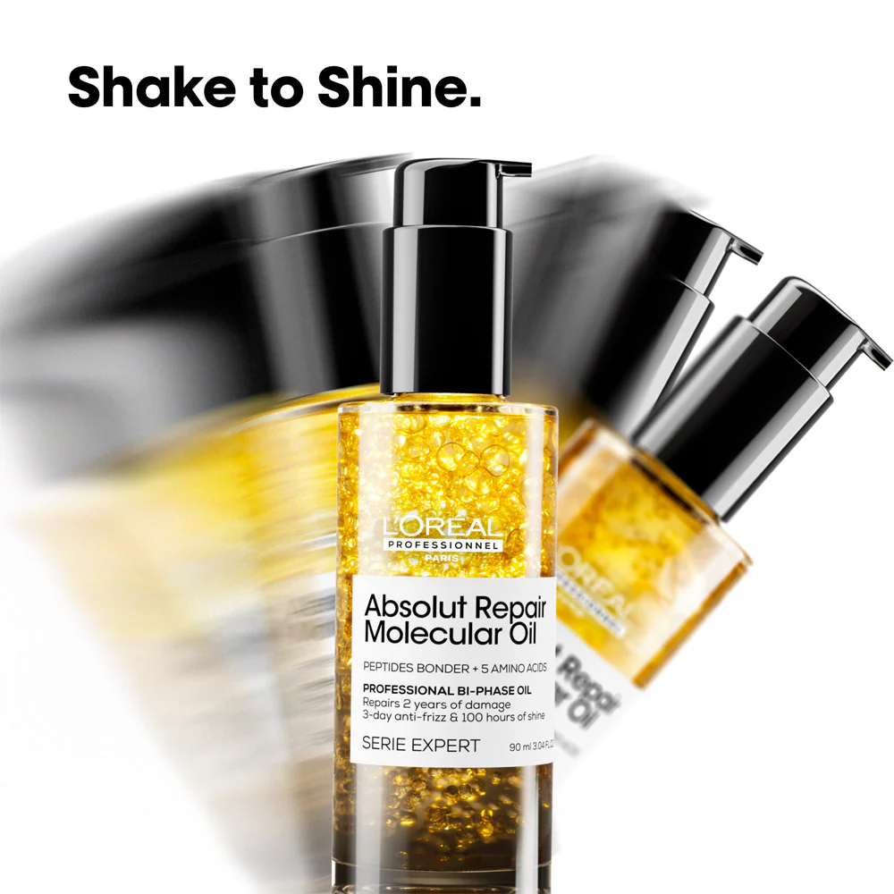 L'Oreal Professionnel Paris Serie Expert Absolut Repair Molecular Oil 90ml - olio capelli danneggiati - Image 2
