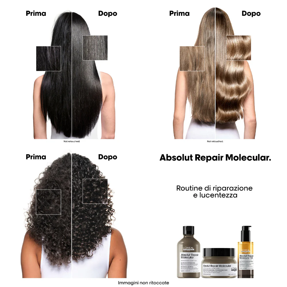 L'Oreal Professionnel Paris Serie Expert Absolut Repair Molecular Oil 90ml - olio capelli danneggiati - Image 3