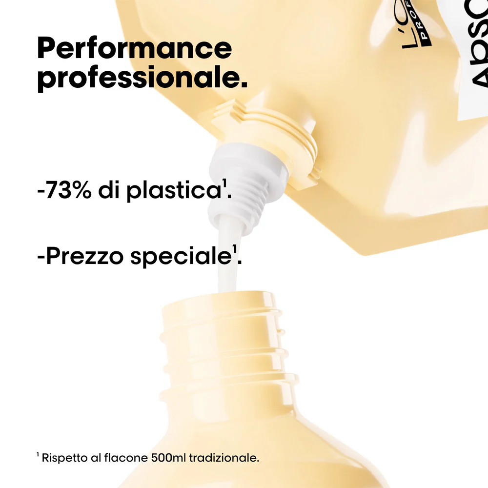 L'Oreal Professionnel Paris Serie Expert Absolut Repair Shampoo Refill 500ml - eco-ricarica shampoo capelli danneggiati - Image 4