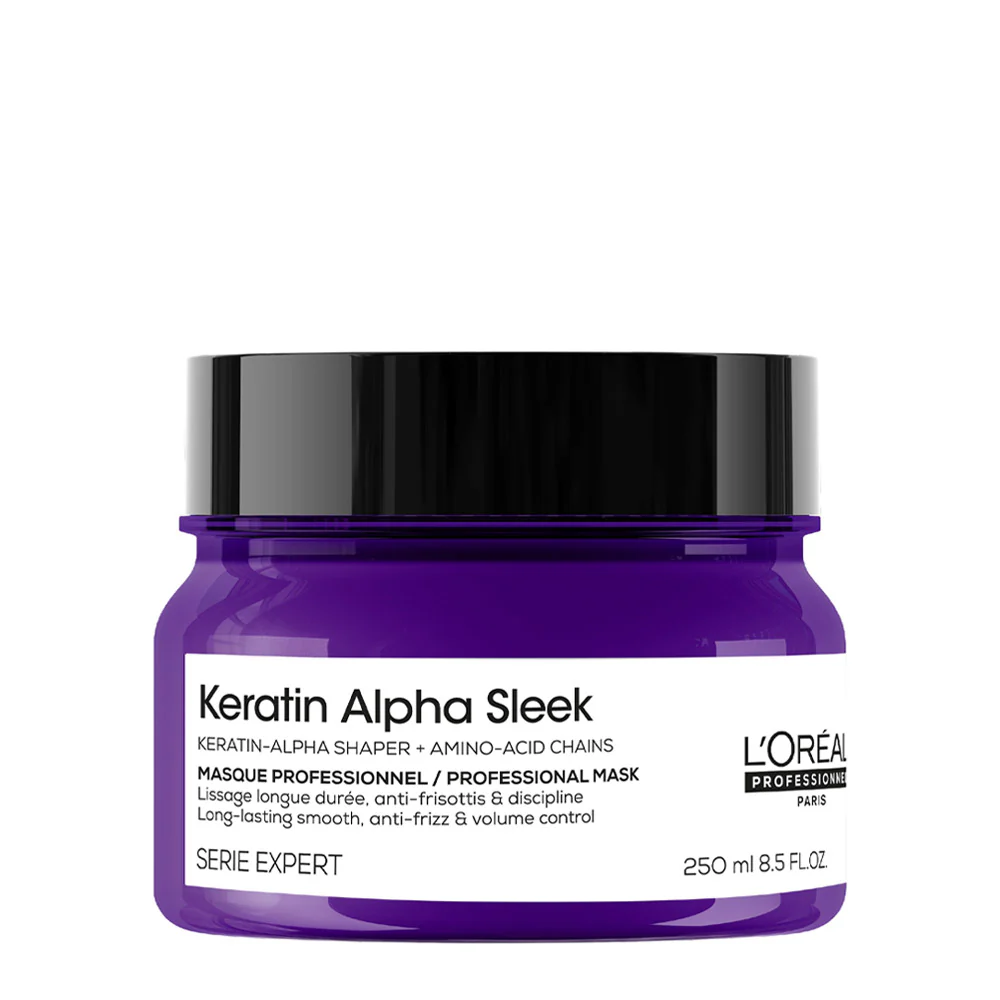 L'Oreal Professionnel Paris Serie Expert Keratin Alpha Sleek Mask 250ml - maschera disciplinante anticrespo