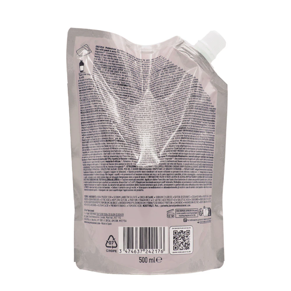 L'Oreal Professionnel Paris Serie Expert Silver Shampoo Refill 500ml - eco-ricarica shampoo antigiallo - Image 6