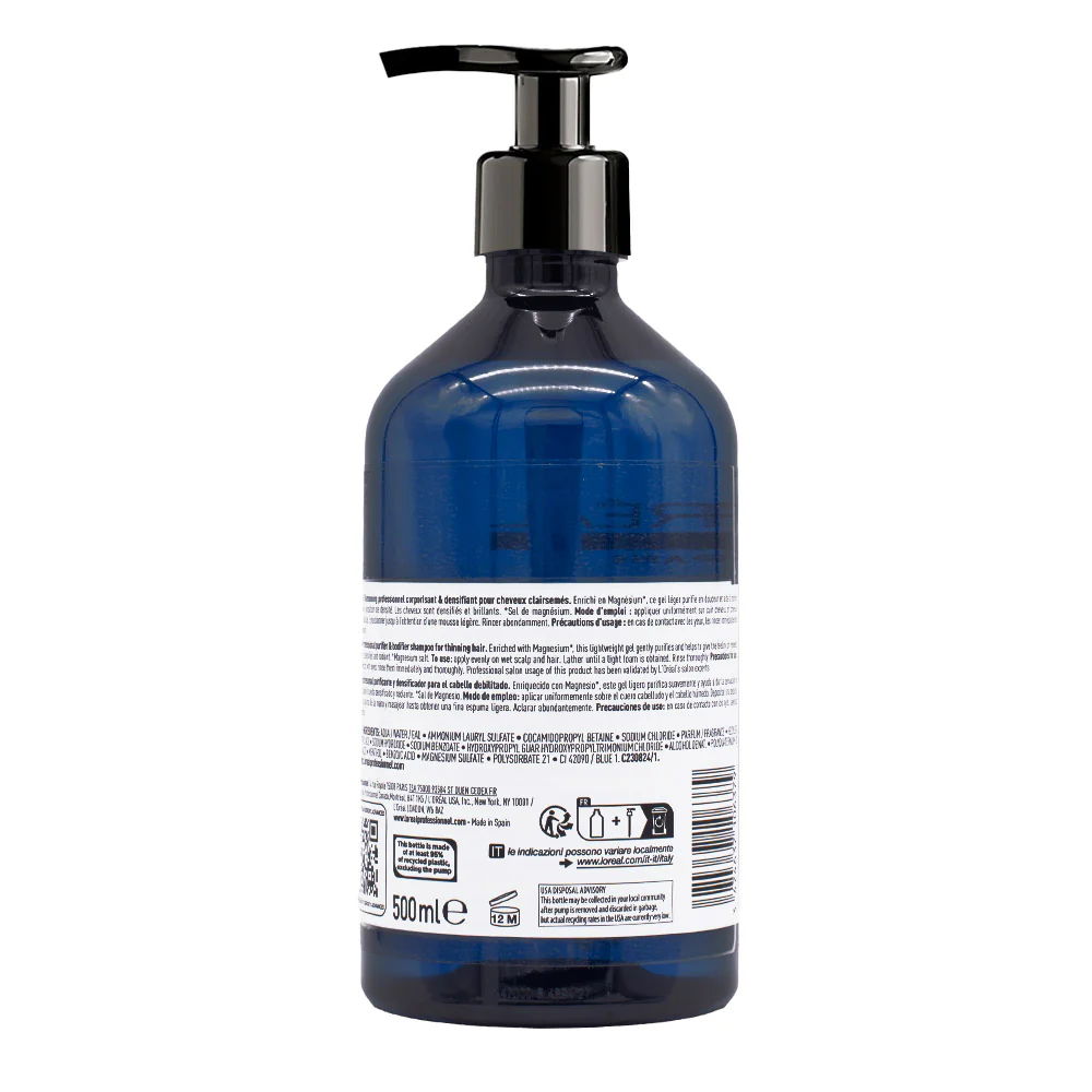 L'Oreal Professionnel Serioxyl Advanced Purifier & Bodifier Shampoo 500ml - shampoo densificante - Image 4