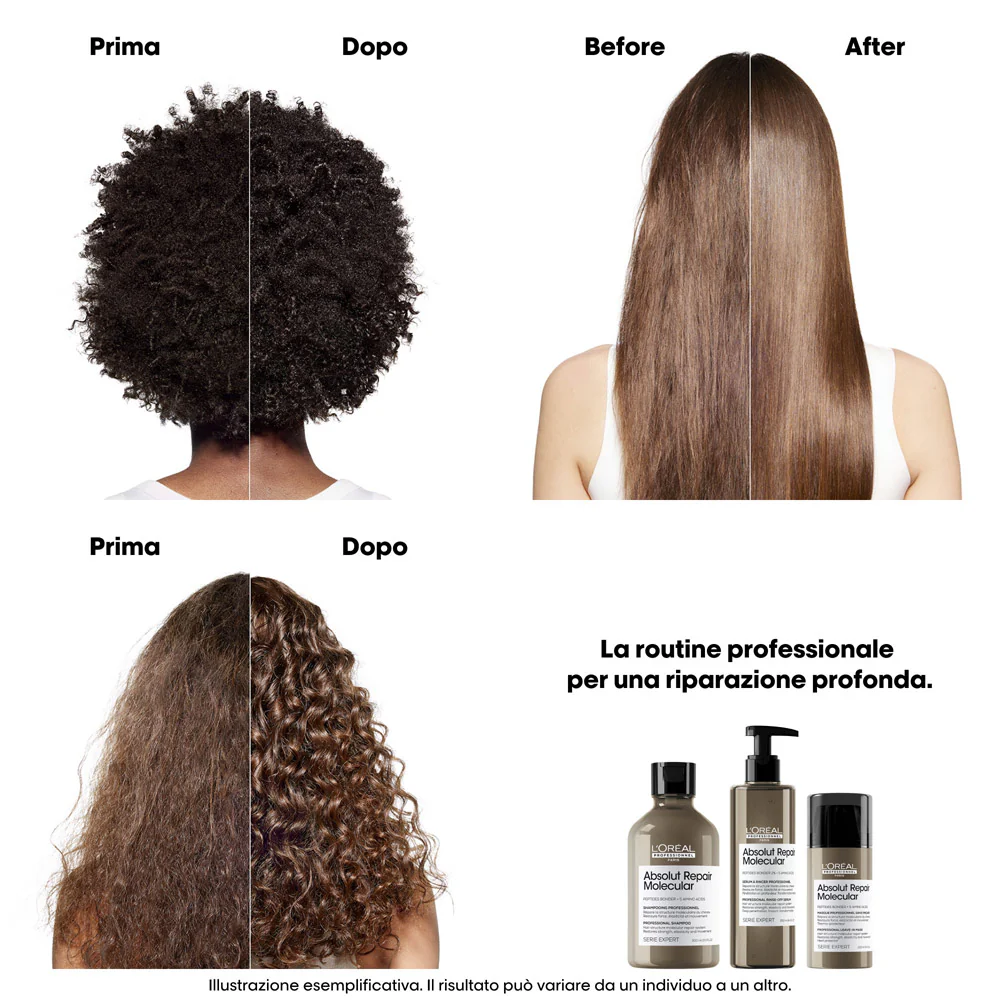 L'Oreal Professionnel Serie Expert Absolut Repair Molecular Shampoo Refill 500ml - eco-ricarica shampoo riparatore - Image 4