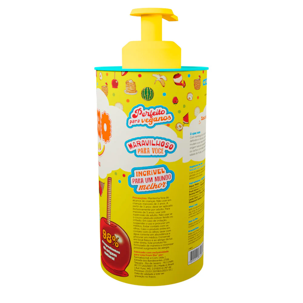 Lola From Rio Cacinho Feliz Salada De Frutas Creme de Pentear 450gr - crema definizione ricci per bambini - Image 3