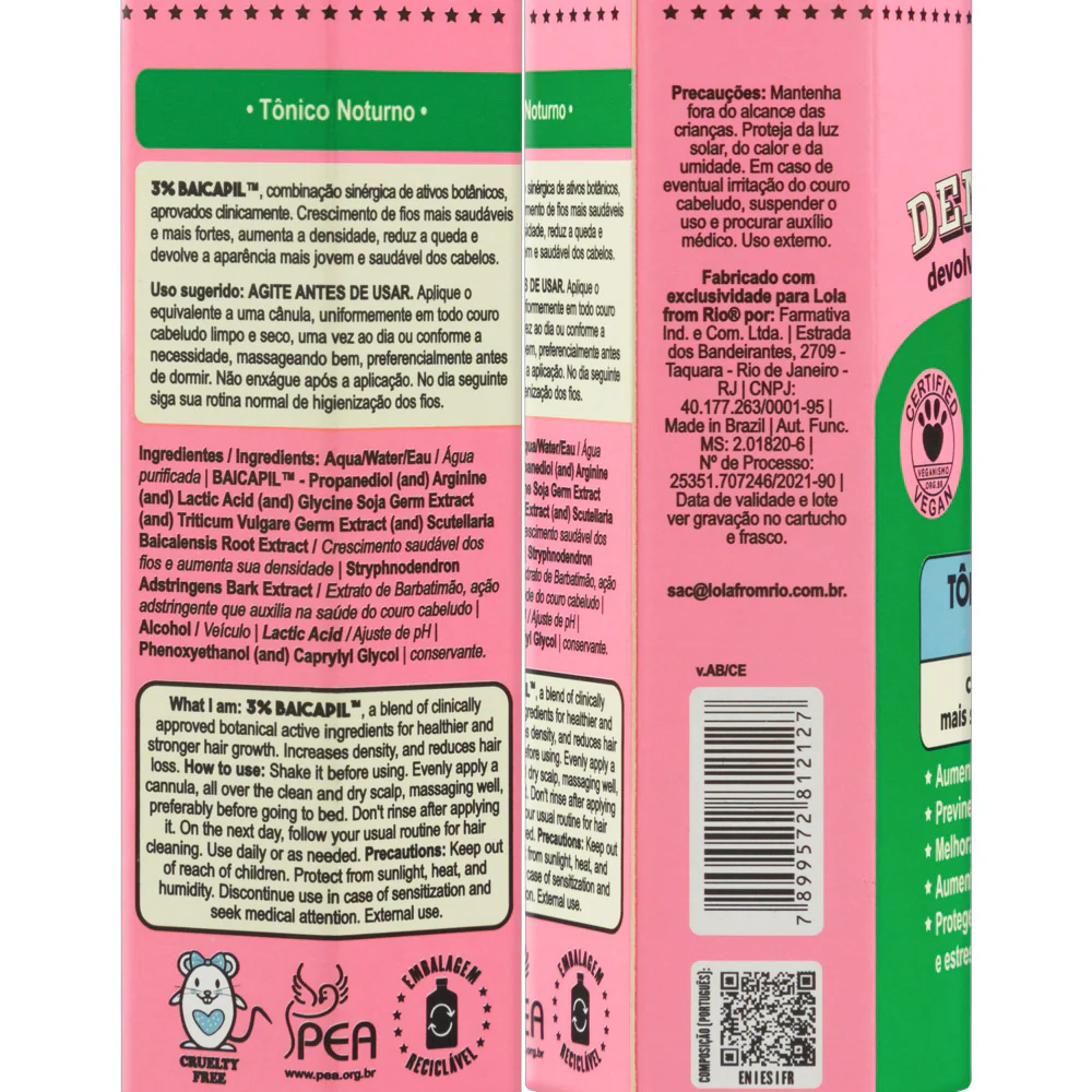 Lola From Rio Densidade Tônico Noturno 25ml - tonico notturno densificante - Image 7
