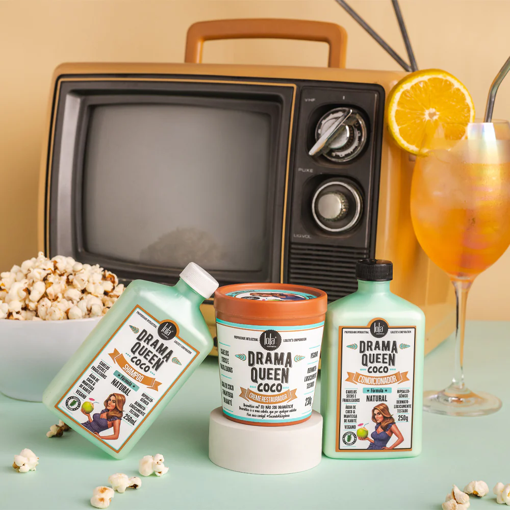 Lola From Rio Drama Queen Coco Shampoo 250ml Condicionador 250ml Creme Restaurador 230gr - Image 3