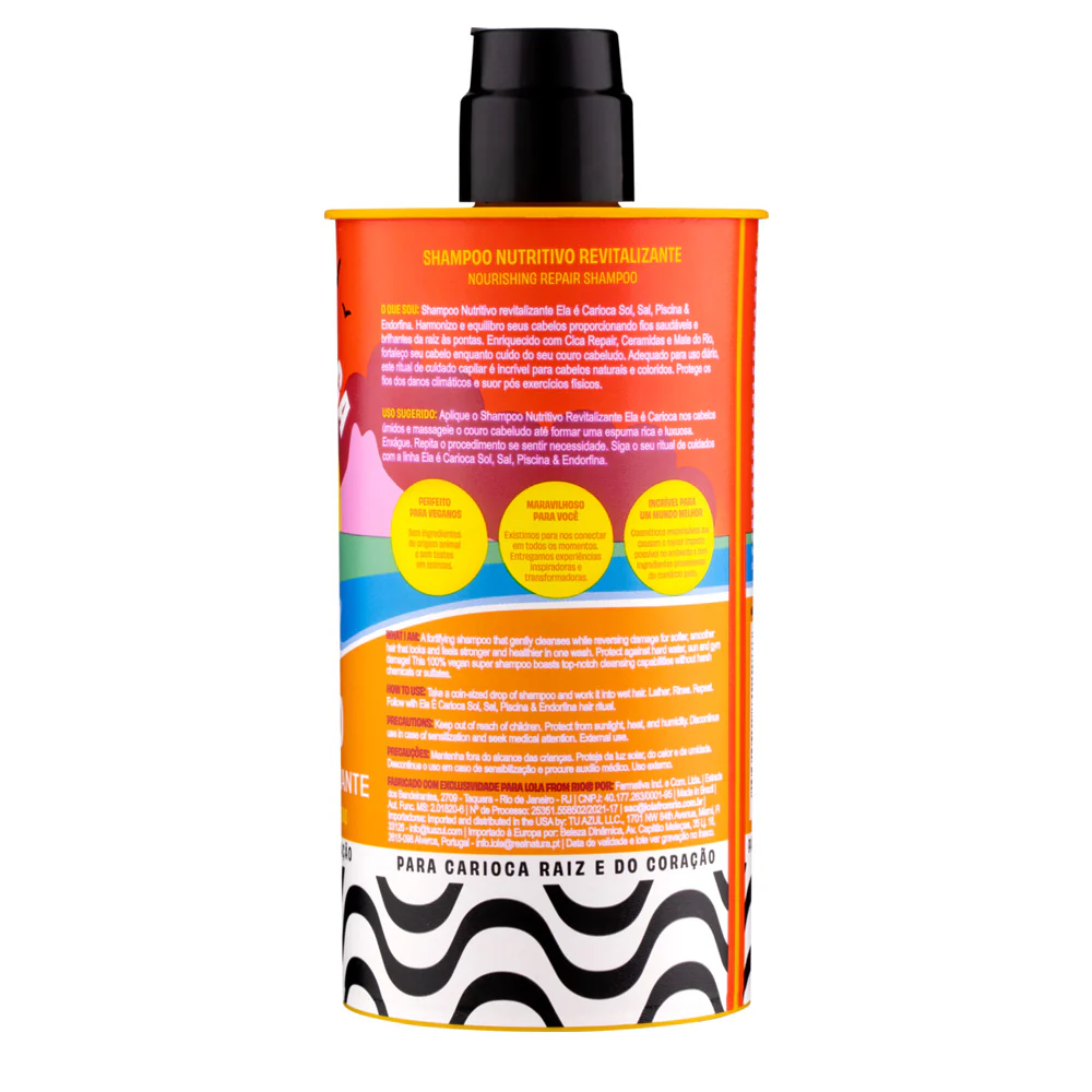 Lola From Rio Ela É Carioca Shampoo Nutritivo Revitalizante 500ml - shampoo nutriente rivitalizzante - Image 3