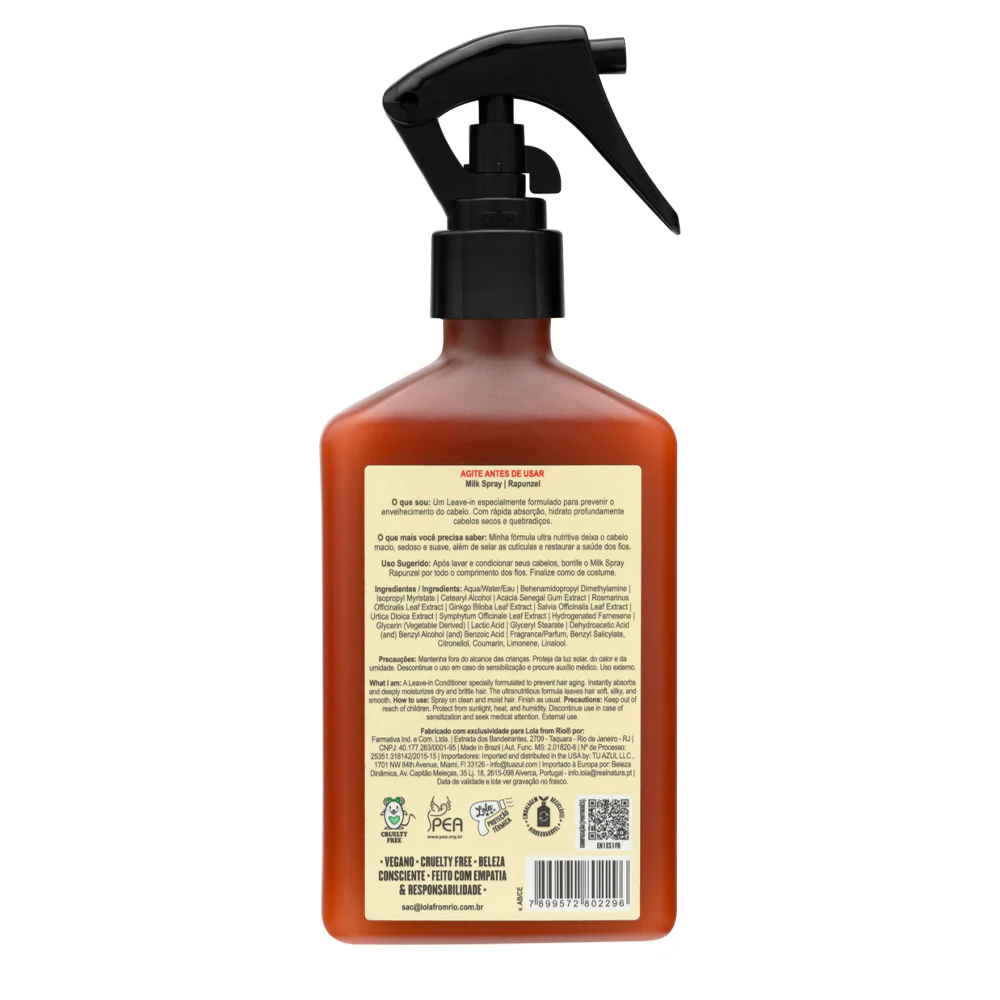 Lola From Rio Rapunzel Milk Spray 250ml - balsamo leave-in anticaduta - Image 5