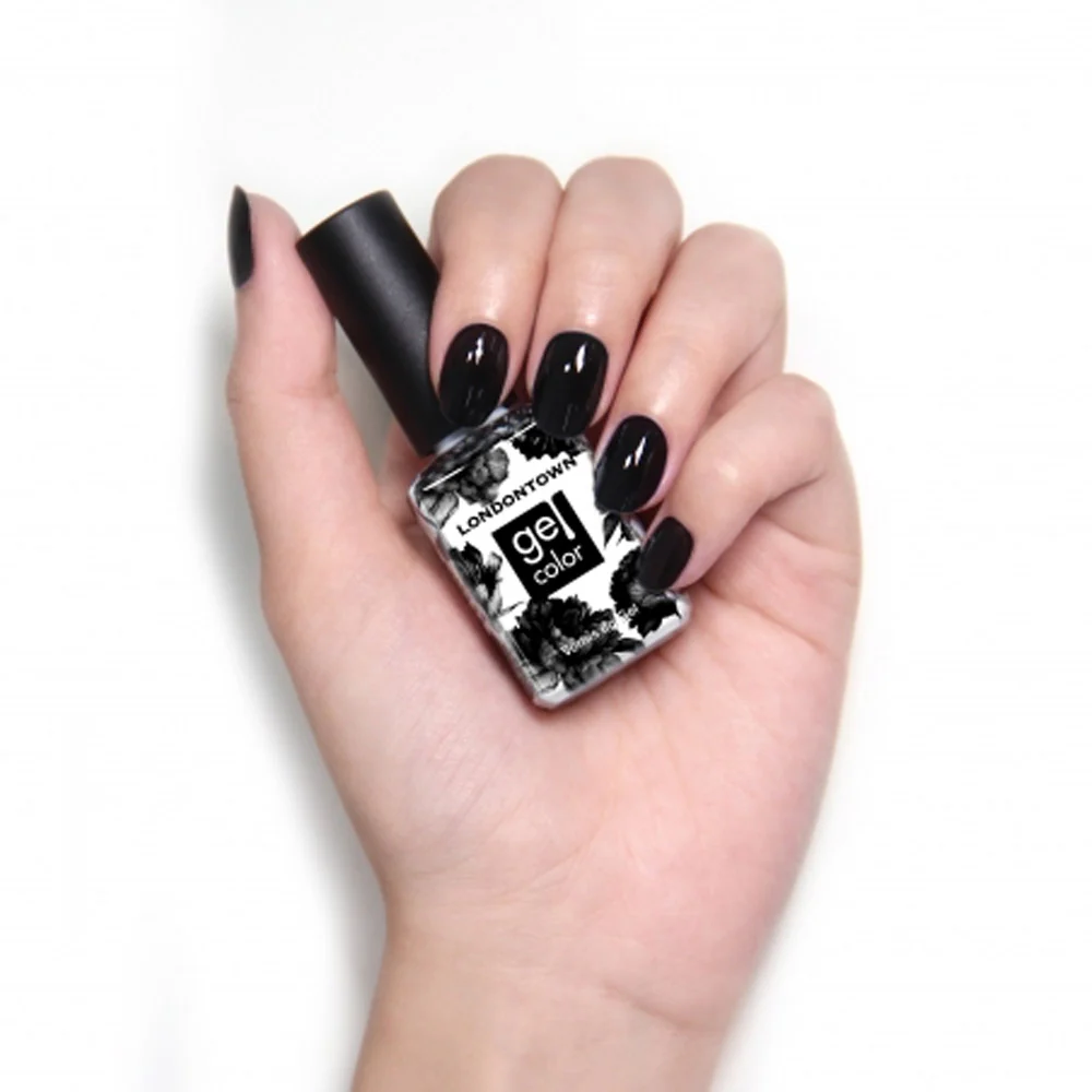 Londontown Gel Color Chim Cher-ee 12ml - smalto semipermanente nero corvino - Image 2