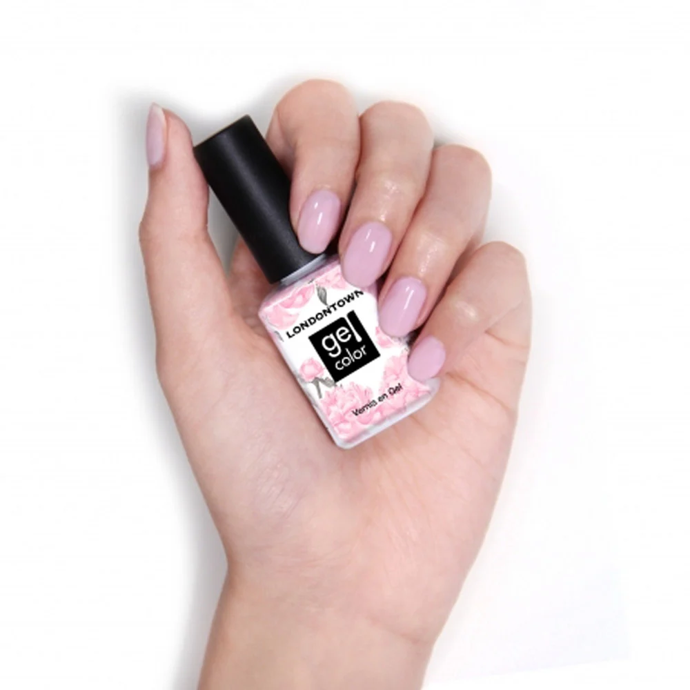 Londontown Gel Color Invisible Crown 12ml - smalto semipermanente rosa tenue - Image 2