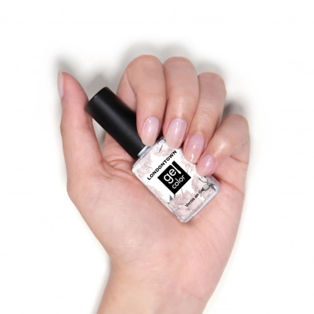 Londontown Gel Color Princess Awaits 12ml - smalto semipermanente bianco glitter - Image 2