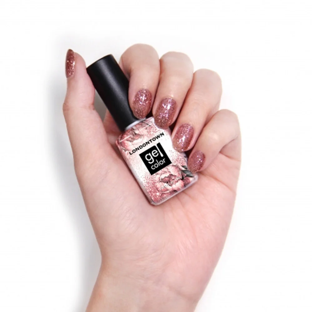 Londontown Gel Color Rosé All Day 12ml - smalto semipermanente bagliori oro e rosa - Image 2