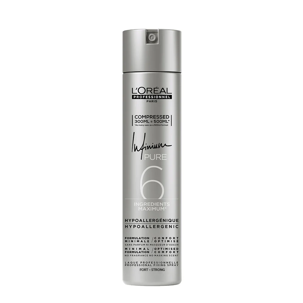 L'Oreal Hairspray Infinium Pure Strong 300ml - lacca inodore tenuta forte