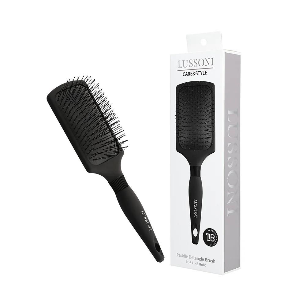 Lussoni Haircare Brush C&S Paddle Thin Bristle - spazzola per capelli fini - Image 3