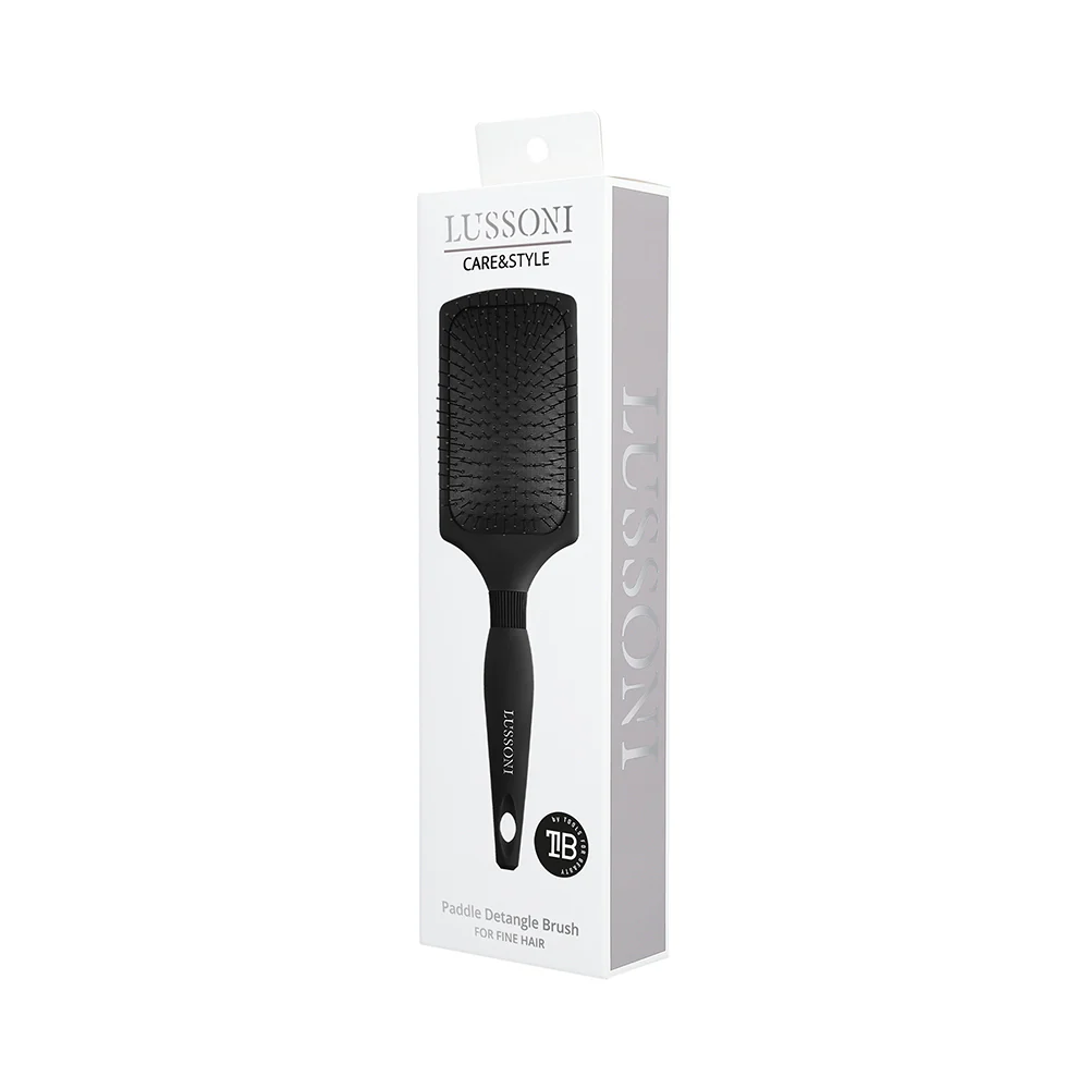 Lussoni Haircare Brush C&S Paddle Thin Bristle - spazzola per capelli fini - Image 4