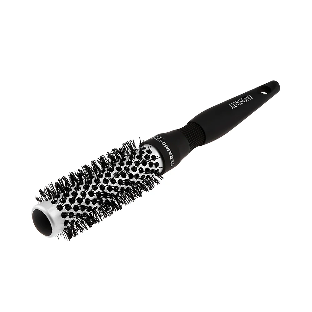 Lussoni Haircare Brush C&S Round Silver Styling 25mm - spazzola tonda - Image 3