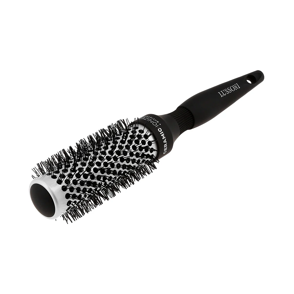 Lussoni Haircare Brush C&S Round Silver Styling 33mm - spazzola tonda - Image 3