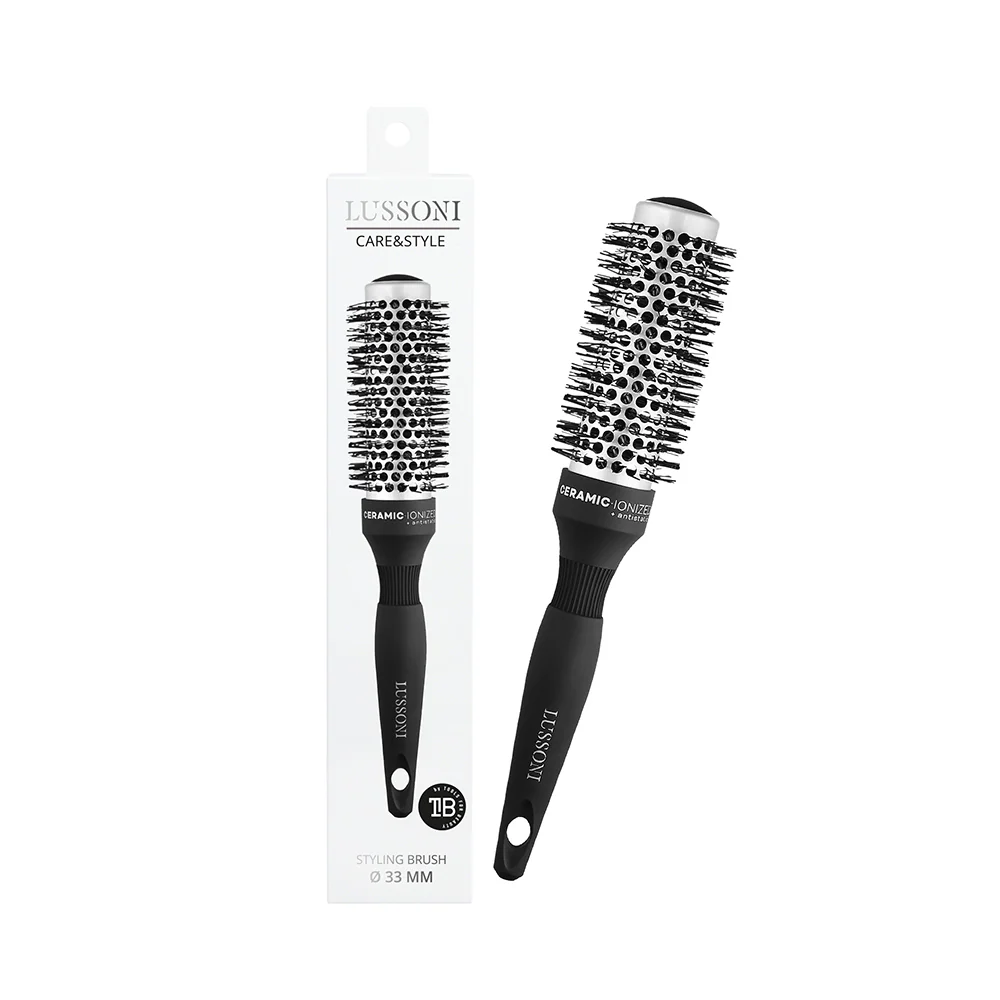 Lussoni Haircare Brush C&S Round Silver Styling 33mm - spazzola tonda - Image 4