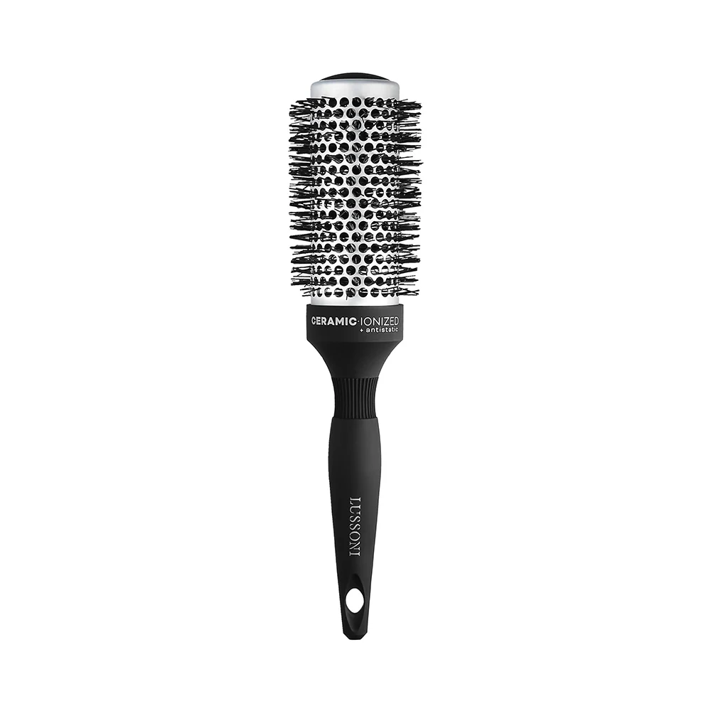 Lussoni Haircare Brush C&S Round Silver Styling 43mm - spazzola tonda