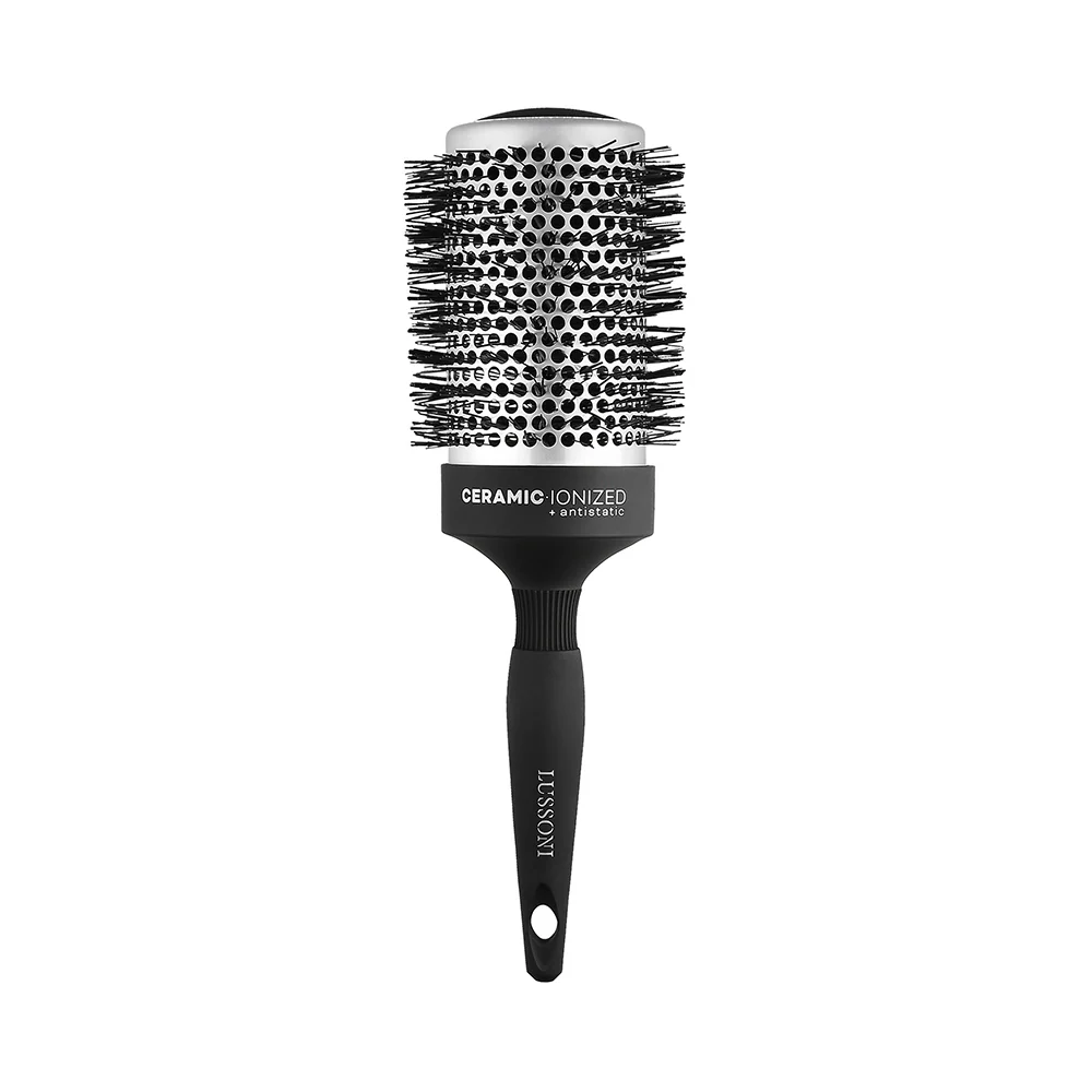 Lussoni Haircare Brush C&S Round Silver Styling 65mm - spazzola tonda