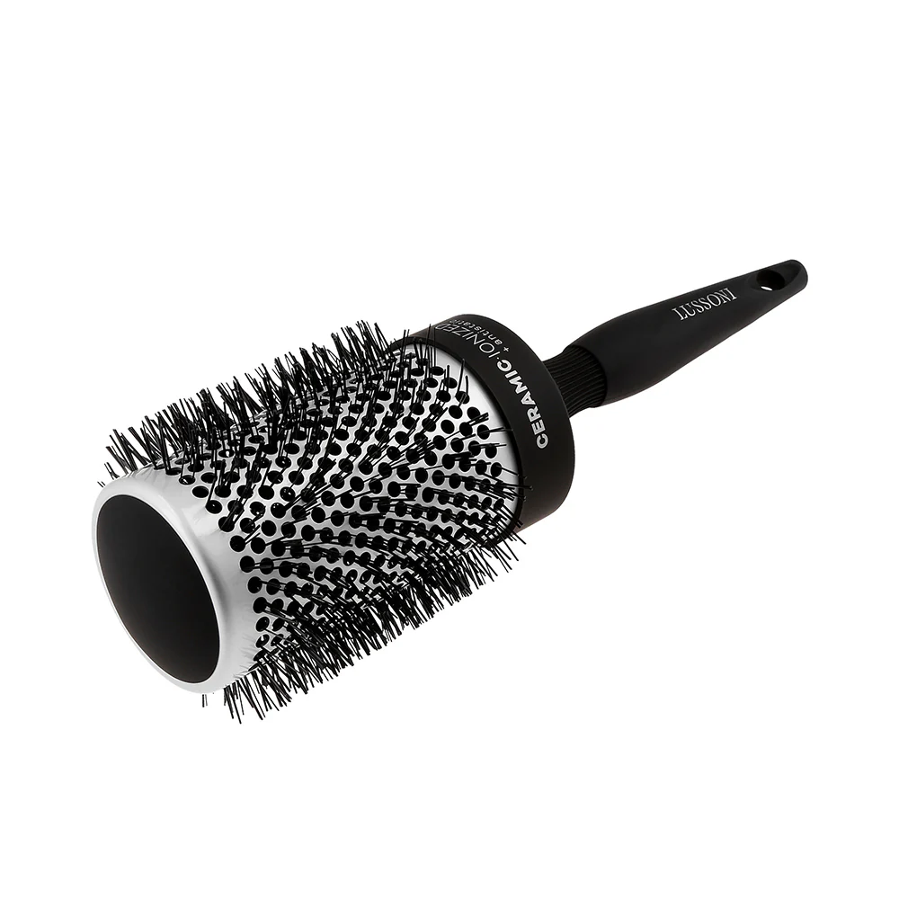 Lussoni Haircare Brush C&S Round Silver Styling 65mm - spazzola tonda - Image 3