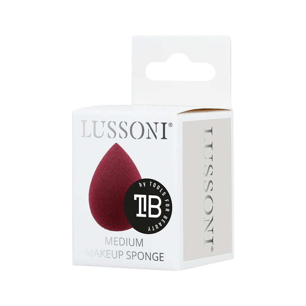 Lussoni Make Up Burgundy Raindrop Medium Sponge - spugna make up a goccia misura media - Image 3