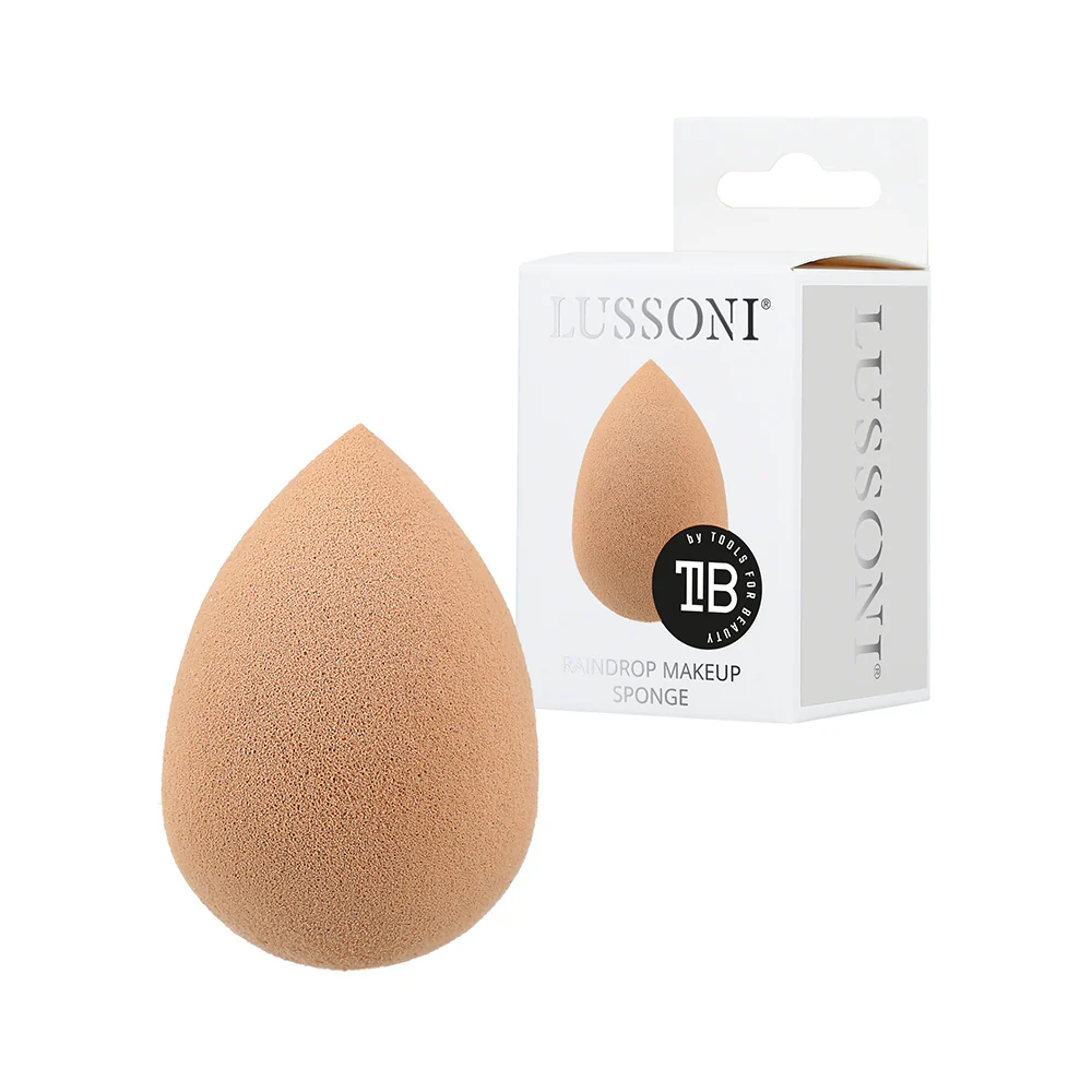 Lussoni Makeup Beige Raindrop Sponge - spugna make up a goccia - Image 2