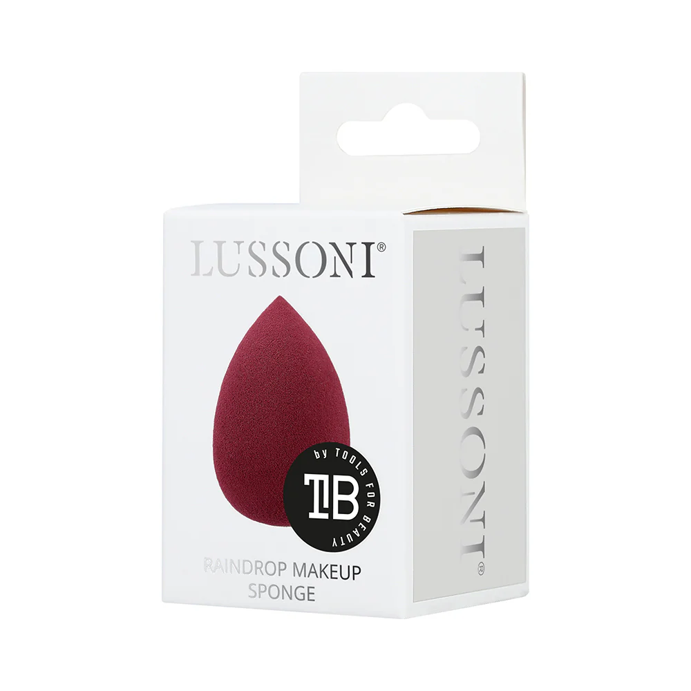 Lussoni Makeup Burgundy Raindrop Sponge - spugna make up a goccia - Image 3