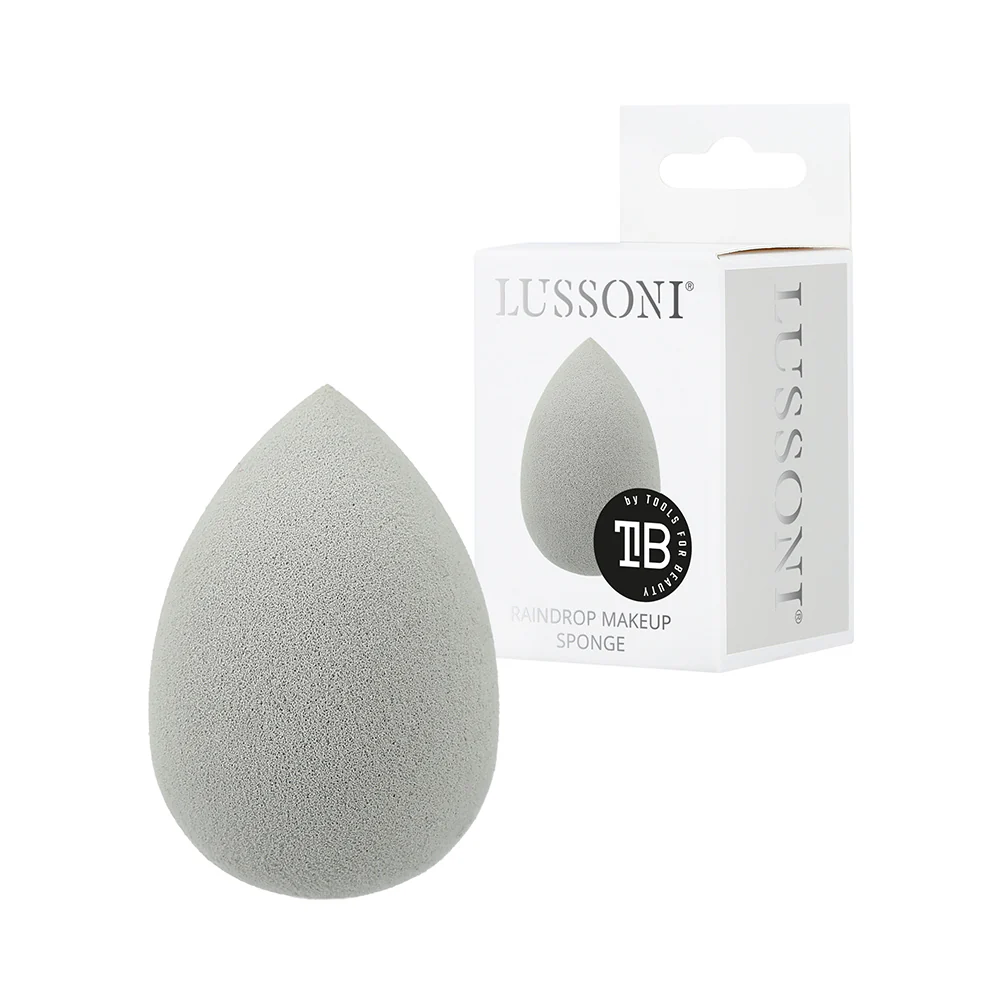 Lussoni Makeup Grey Raindrop Sponge - spugna make up a goccia - Image 2