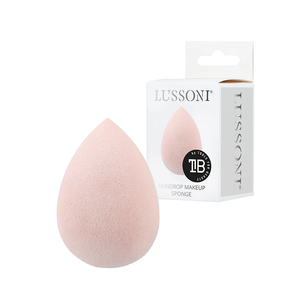 Lussoni Makeup Pink Raindrop Sponge - spugna make up a goccia color rosa - Image 2