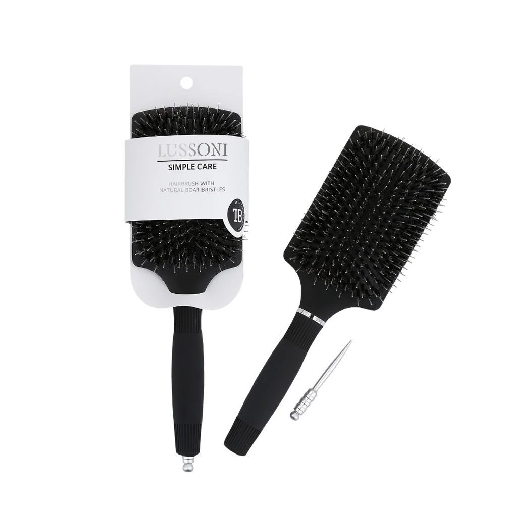 Lussoni Paddle Hair Brush Mixed Bristle - spazzola piatta a setole miste - Image 3