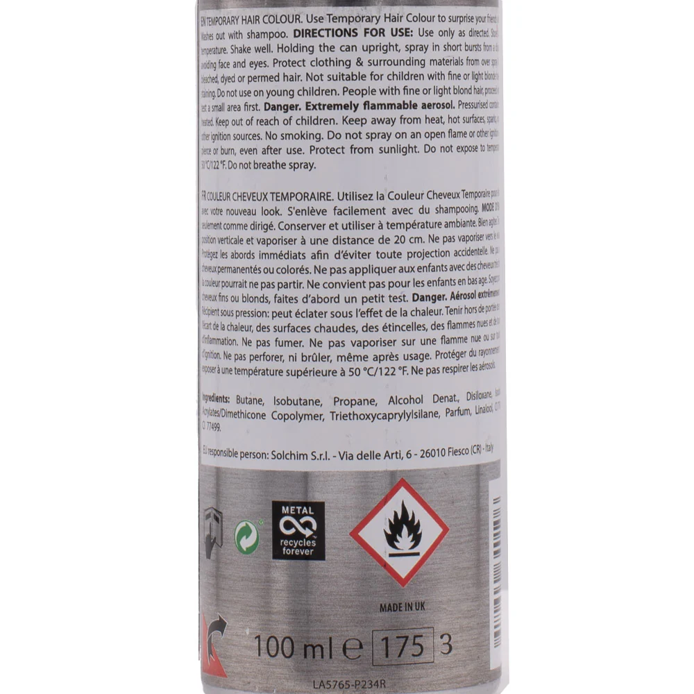 Manic Panic Amplified Spray-on Silver Stiletto 100ml - colore spray temporaneo - Image 3