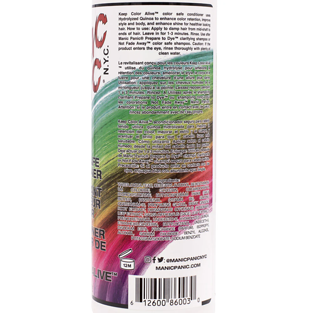 Manic Panic Keep Color Alive Conditioner 236ml - balsamo di mantenimento - Image 2