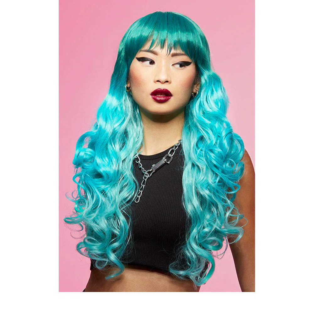 Manic Panic  Mermaid Ombre Siren Wig - parrucca color azzurro-verde - Image 2
