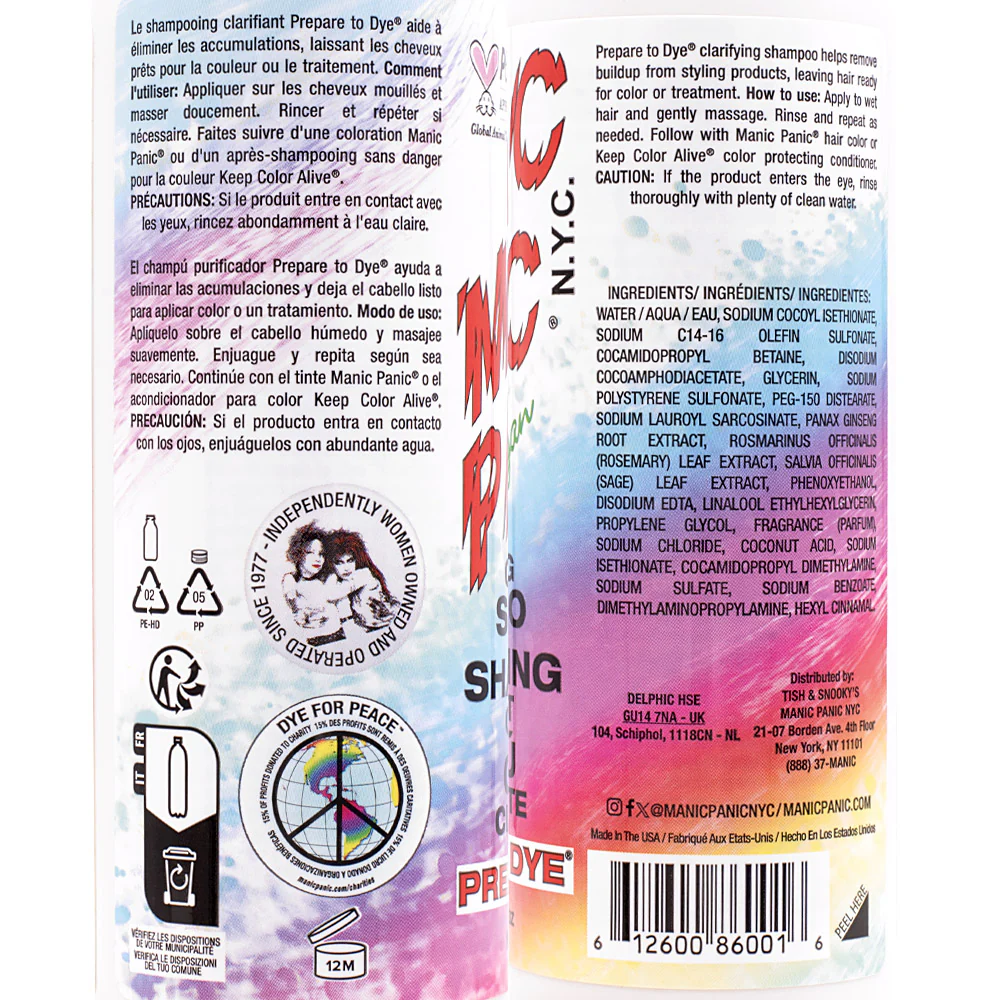 Manic Panic Prepare To Dye Clarifying Shampoo 236ml - shampoo purificante - Image 2