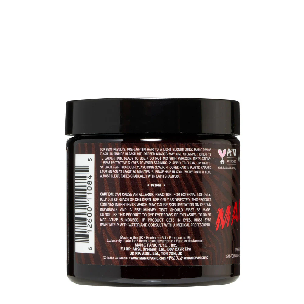 Manic Panic Supernaturals Bat Outta Hell 118ml - crema colorante semi permanente - Image 4