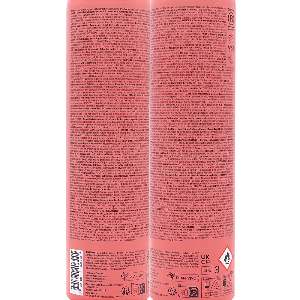 Maria Nila Finishing Spray 300ml - spray tenuta forte - Image 2