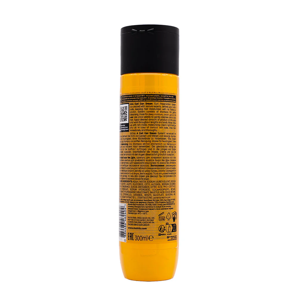 Matrix Haircare A Curl Can Dream Shampoo 300ml - shampoo per capelli ricci e/o mossi - Image 3
