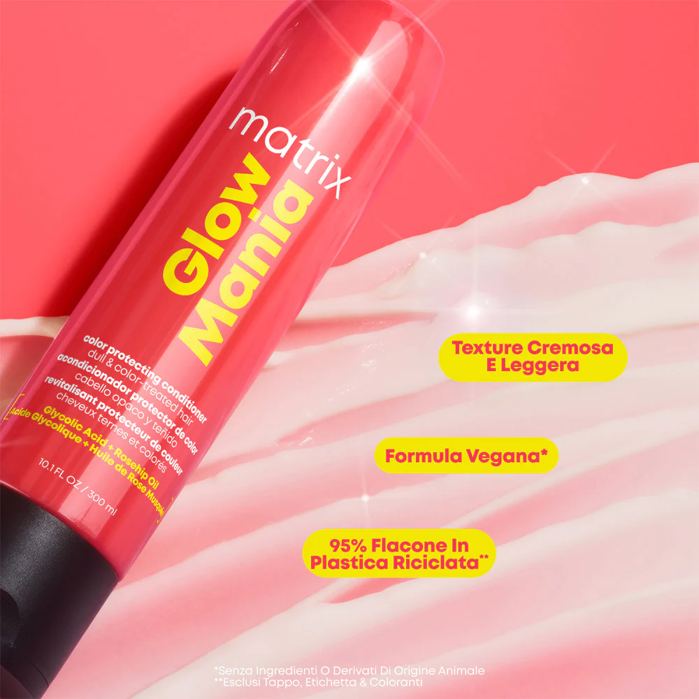 Matrix Haircare Glow Mania Conditioner 300ml - balsamo capelli spenti e colorati - Image 6