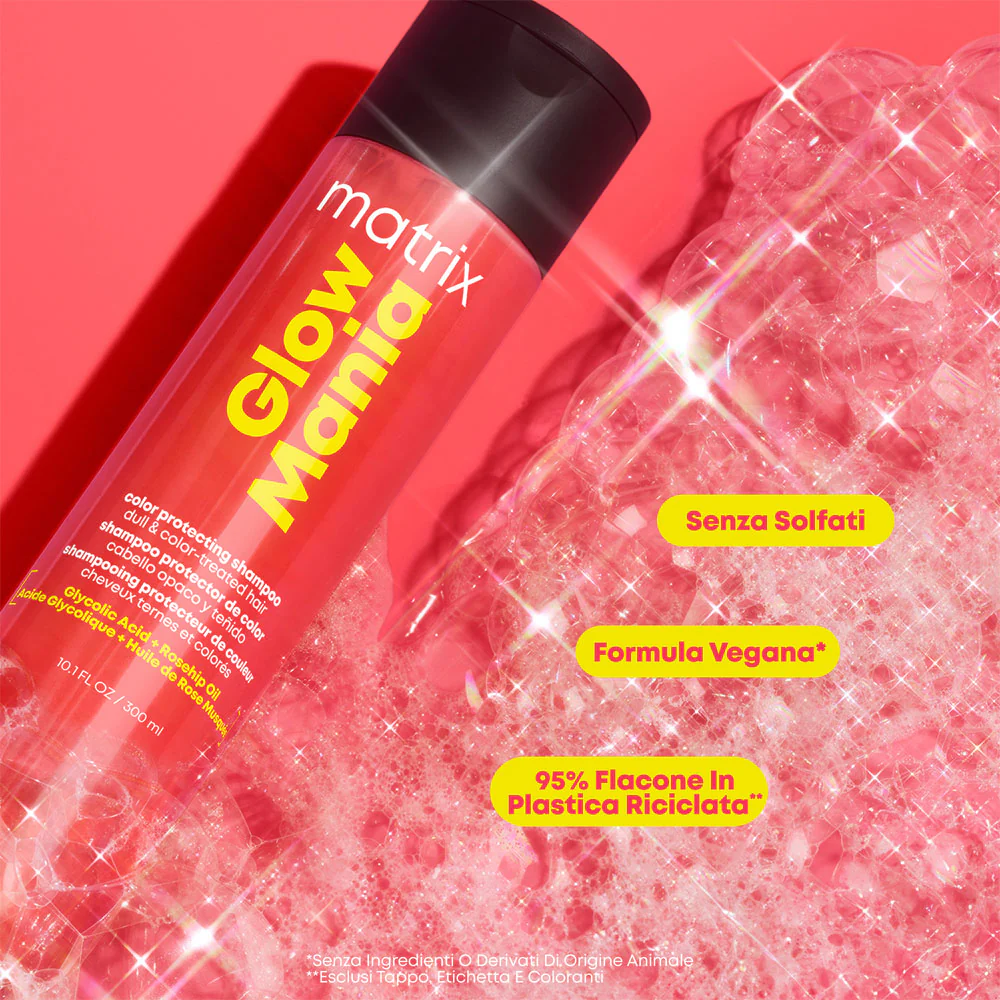 Matrix Haircare Glow Mania Shampoo 300ml - shampoo capelli spenti e colorati - Image 6