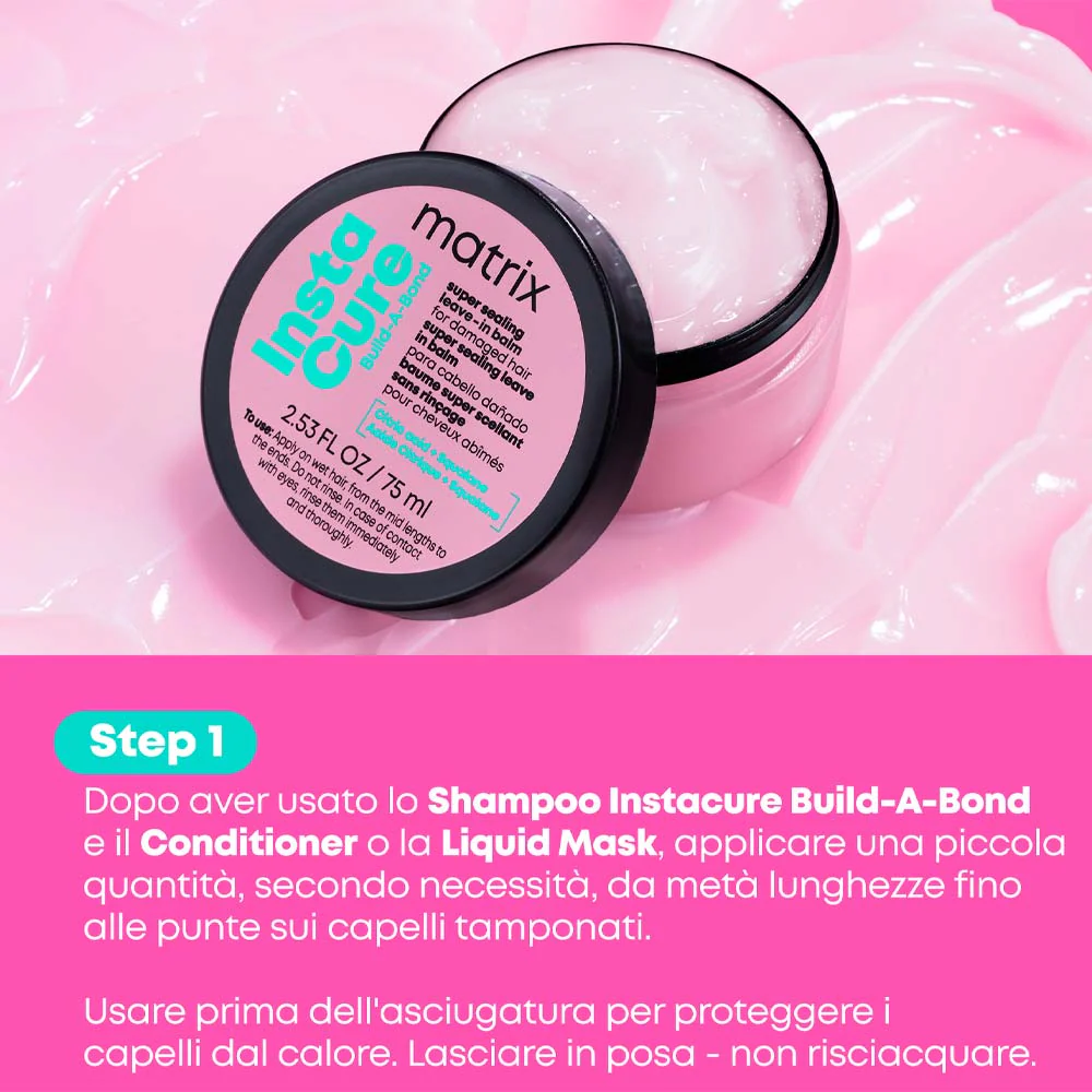 Matrix Instacure Build A Bond Super Sealing Leave-In  Balm 75ml  - termoprotettore - Image 7