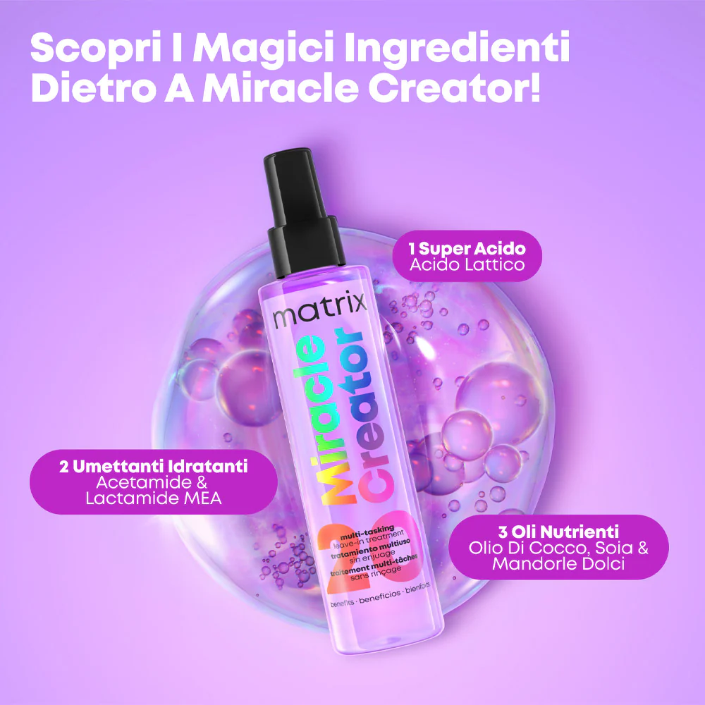 Matrix Miracle Creator 190ml - trattamento leave-in multibenefico - Image 4