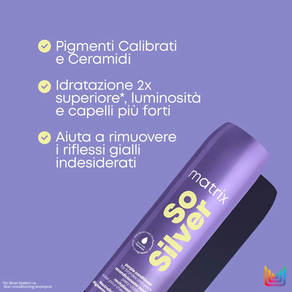 Matrix Haircare So Silver Conditioner 300ml - balsamo antigiallo - Image 5