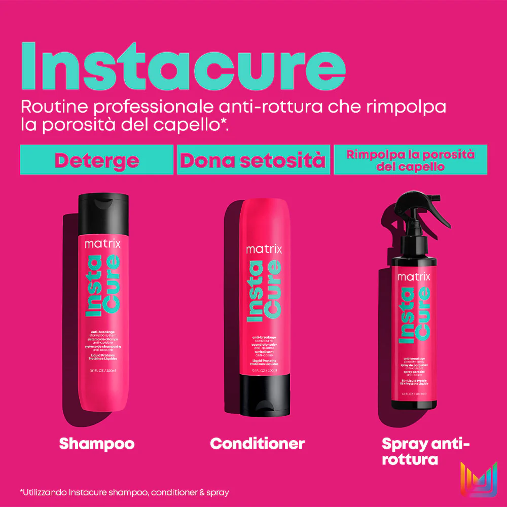 Matrix Haircare Instacure Shampoo 300ml - shampoo anti rottura per capelli danneggiati - Image 5