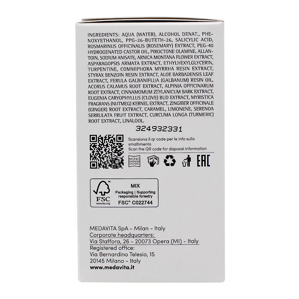 Medavita 60’S Anniversary Cute Requilibre Sebum Balancing Scalp Lotion 12x6ml- lozione sebo-equilibrante pH 3 - Image 3