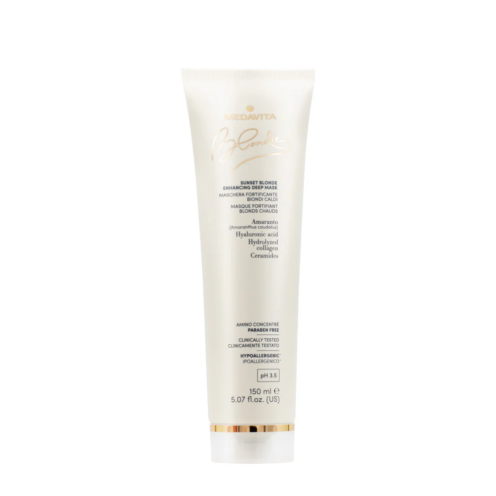 Medavita Blondie Sunset Blonde Enhancing Deep Mask 150ml - maschera riflessante biondi caldi